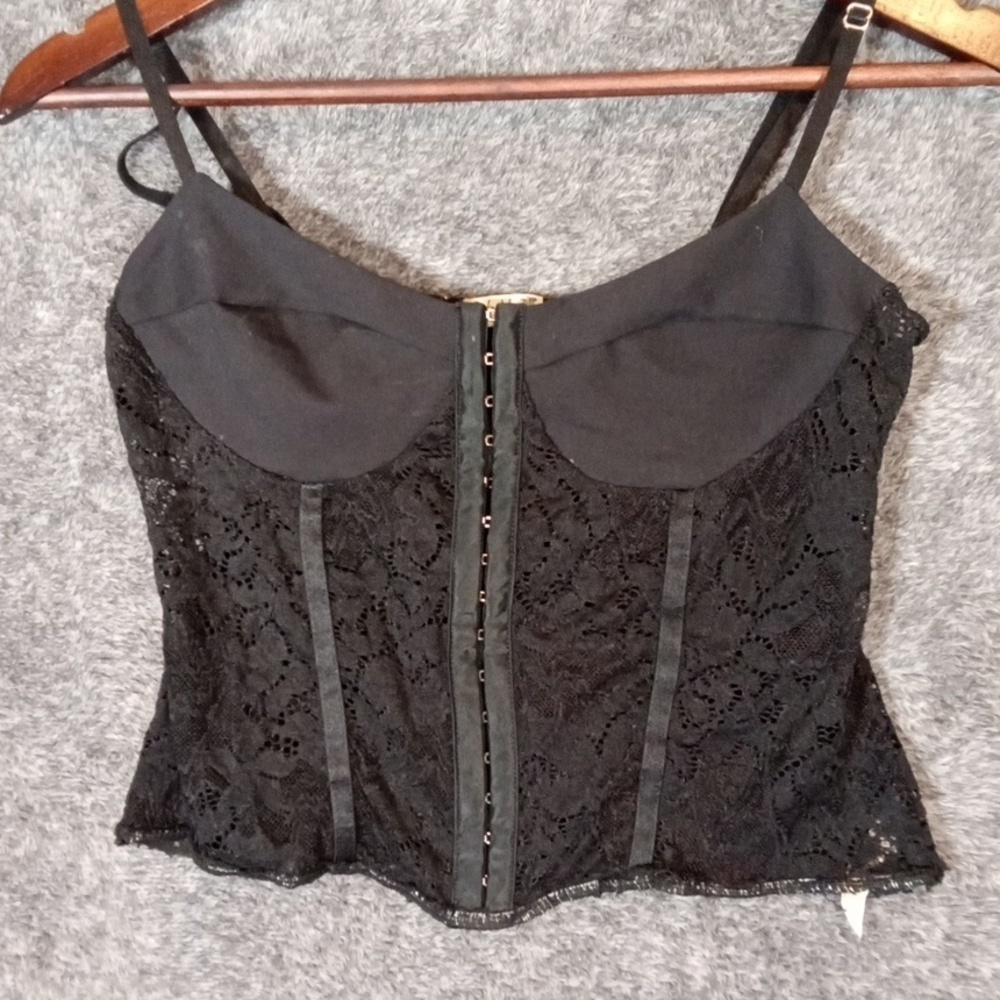 Free People Intimately Mesh Hoop N Look Closure Goth Gruge Festival Size M - Picture 4 of 10